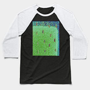 Fuzzy Green Dash Baseball T-Shirt